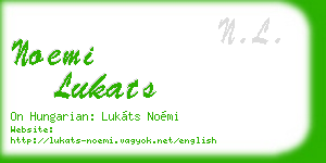 noemi lukats business card